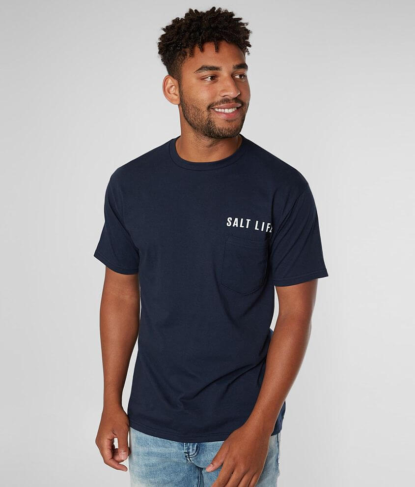 Salt Life Tropic Tail T-Shirt - Men's T-Shirts in Navy | Buckle