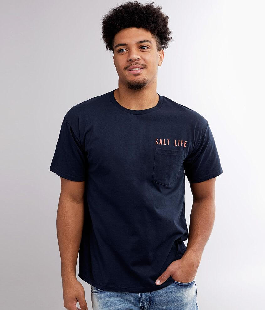 Salt Life Happy Hour T-Shirt - Men's T-Shirts in Navy | Buckle