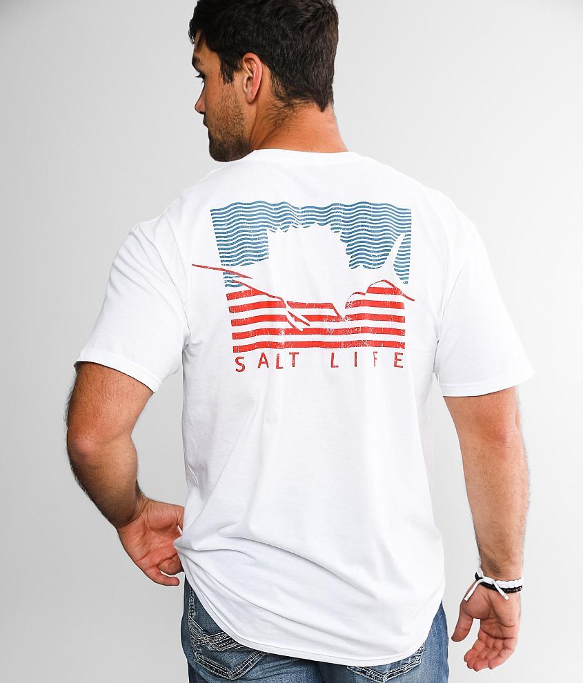 Salt Life Sailin' Flag T-Shirt front view