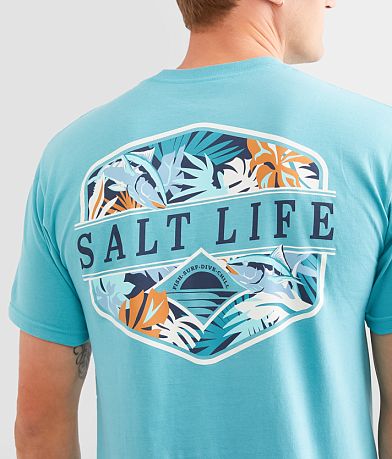 Salt Life Retro Tropical T-Shirt back view
