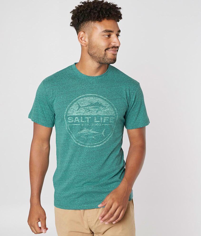 Salt Life Tuna Life T-Shirt - Men's T-Shirts in Dark Teal | Buckle