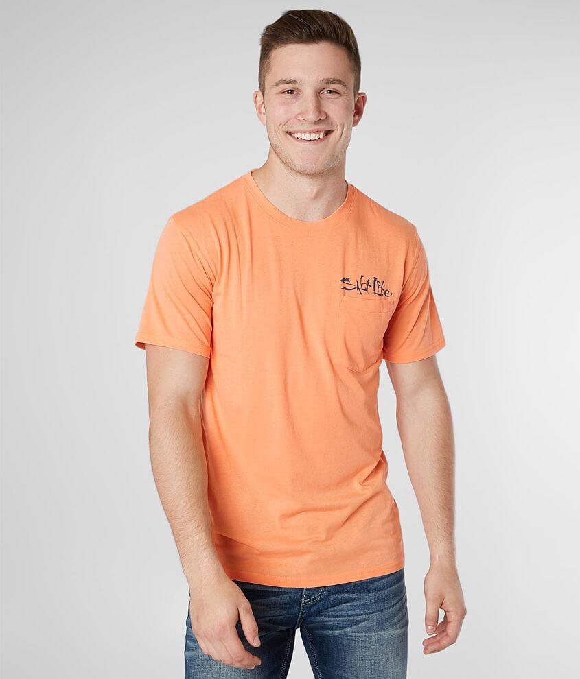Salt Life Dive Shop TShirt Men's TShirts in Grapefruit Buckle