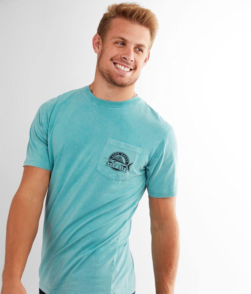 Salt Life Smooth Sailin' T-Shirt - Men's T-Shirts in Sea Green | Buckle