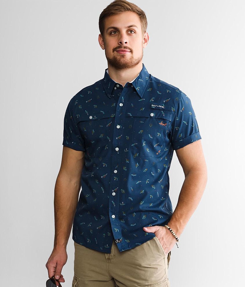 Salt Life Front Button Shirts for Men