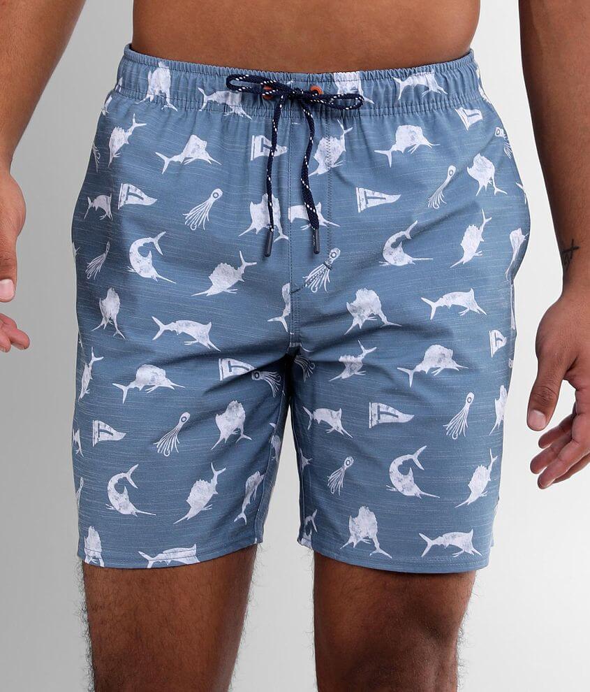 Salt Life The Hunt Stretch Boardshort - Men's Swimwear in Coastal Blue ...