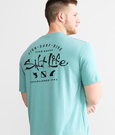 Salt Life Watermans Trifecta Performance T-Shirt BACK