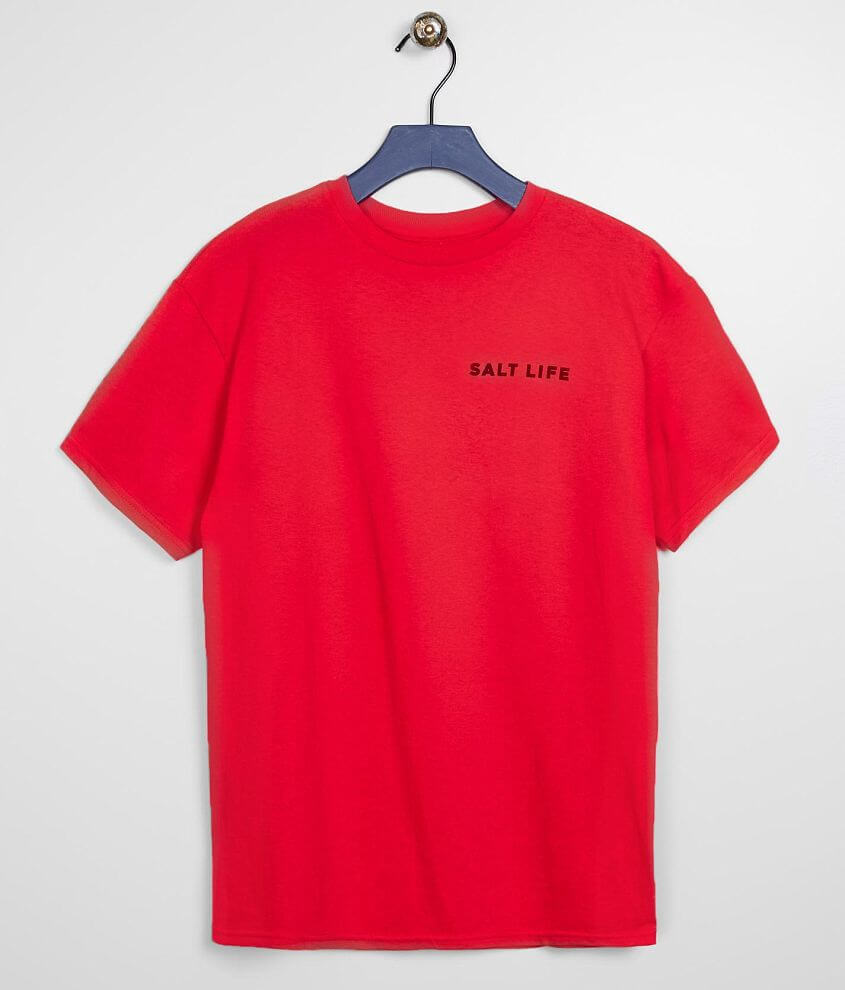 Boys Salt Life Fish Tail Scenic T Shirt Boy S T Shirts In Deep Coral Buckle