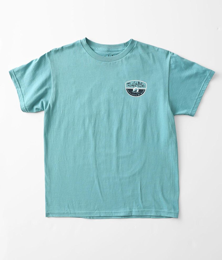 Boys - Salt Life Morning Wave T-Shirt - Boy's T-Shirts in Sea Green ...