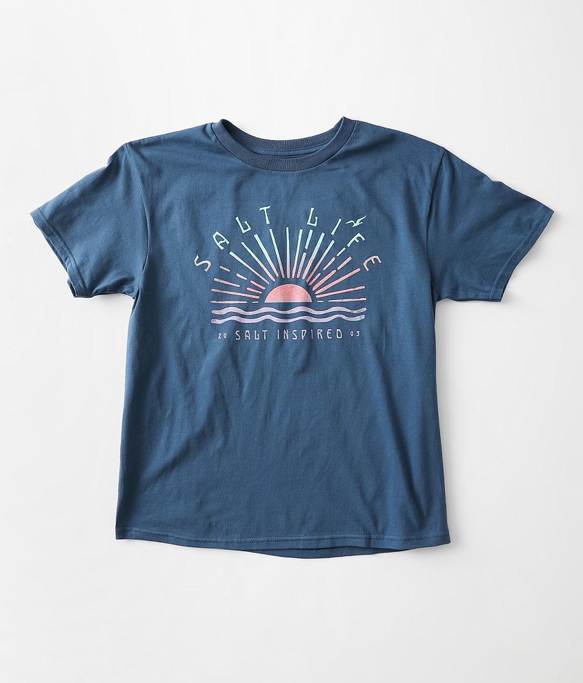 Girls - Salt Life Radiating Sun T-Shirt front view