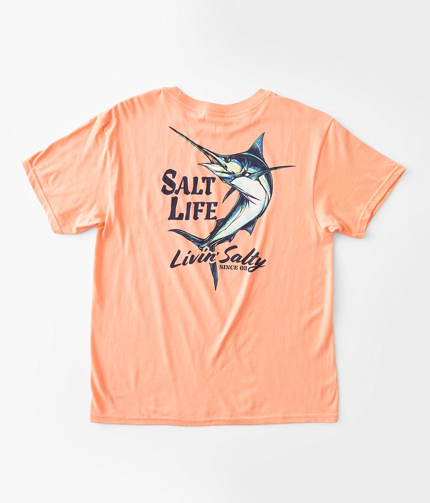 Girls - Salt Life Marlin Twist T-Shirt front view