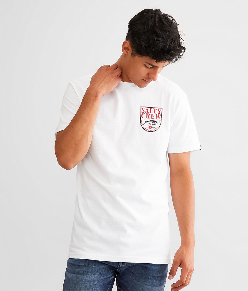 Salty Crew Current T-Shirt - Men's T-Shirts in White