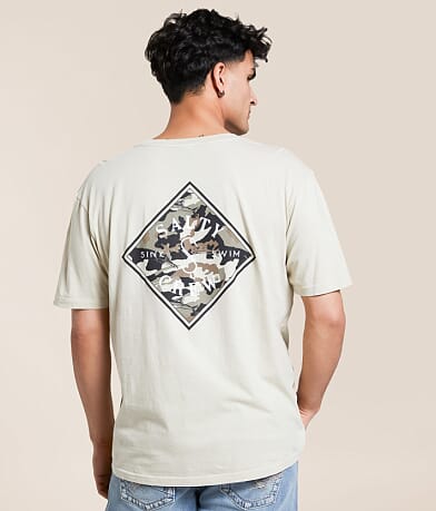 Salty Crew Tippet Camo Fill T-Shirt front view