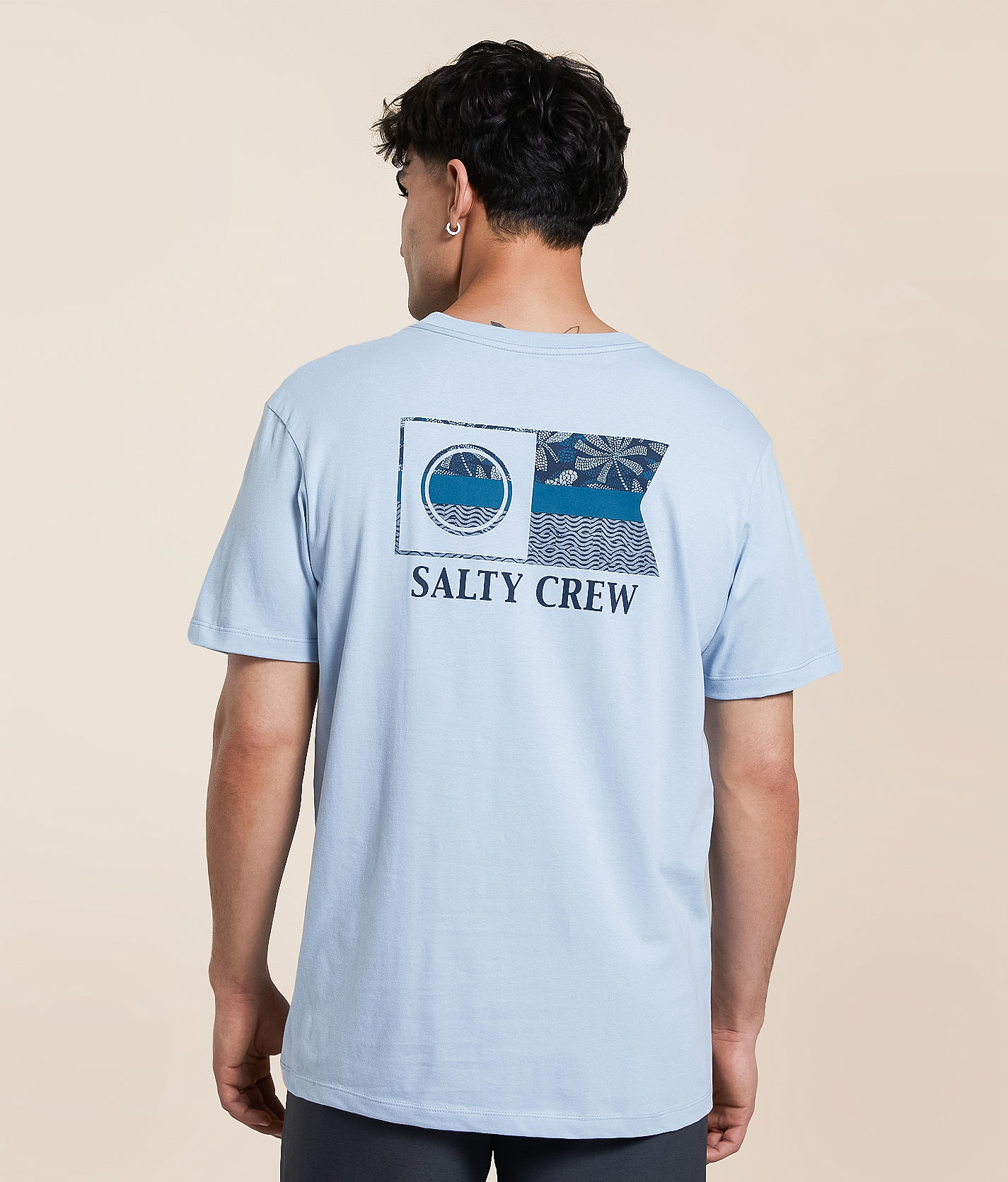 (取寄) ソルティ クルー メンズ フラグシップ ショート スリーブ ティー Salty Crew men Flagship Short Sleeve Tee Blue Fog Salty Crew Flagship Fill T-Shirt - Men's T-Shirts in Blue Fog | Buckle