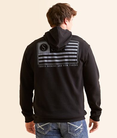 Salty Crew Freedom Flag Hoodie back view