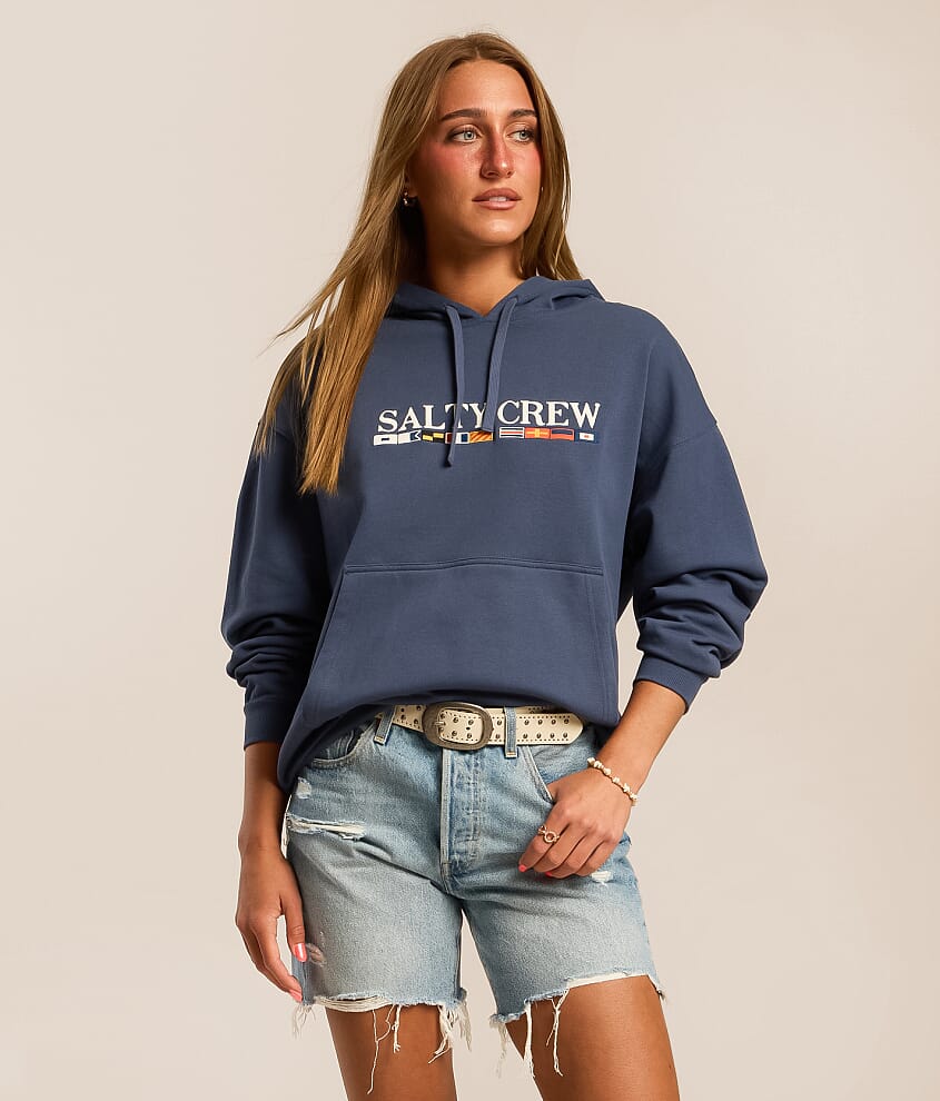 Salty Crew Flag Hooded Sweatshirt - Women's Sweatshirts in Vintage