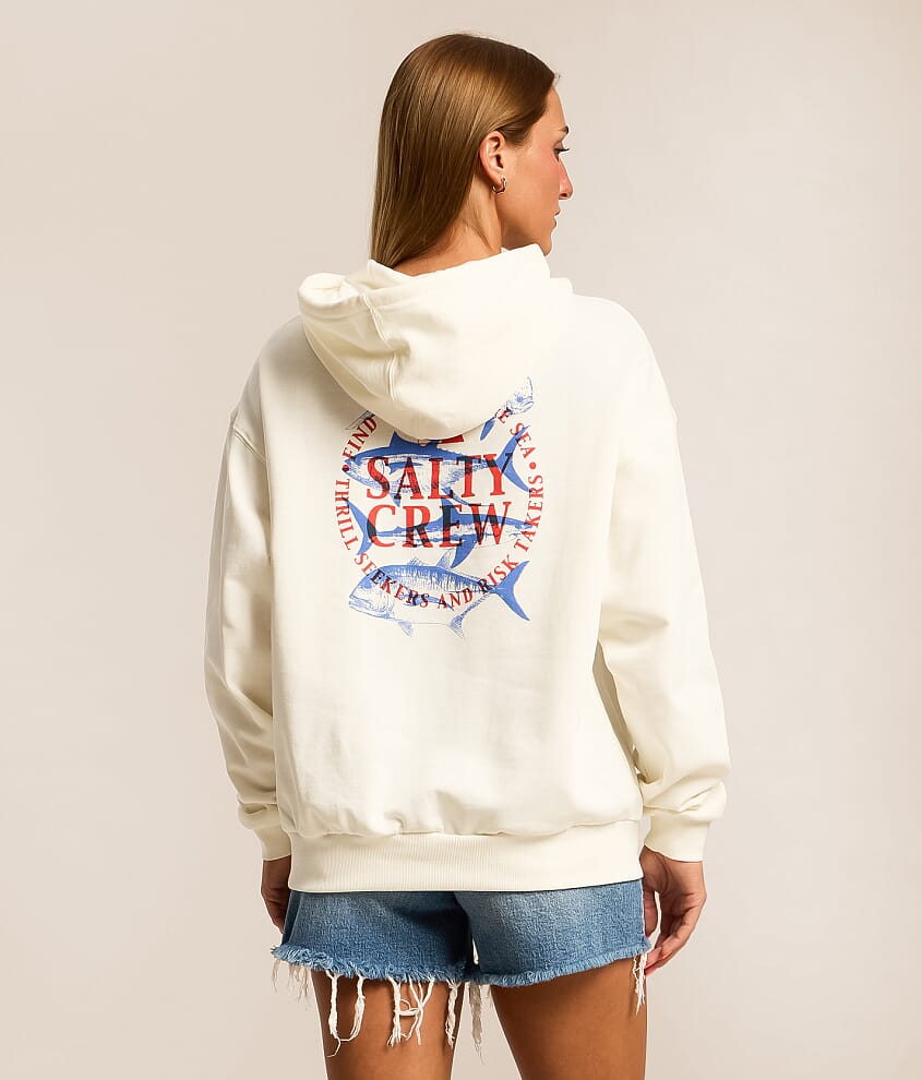 Overlay Hooded Sweatshirt