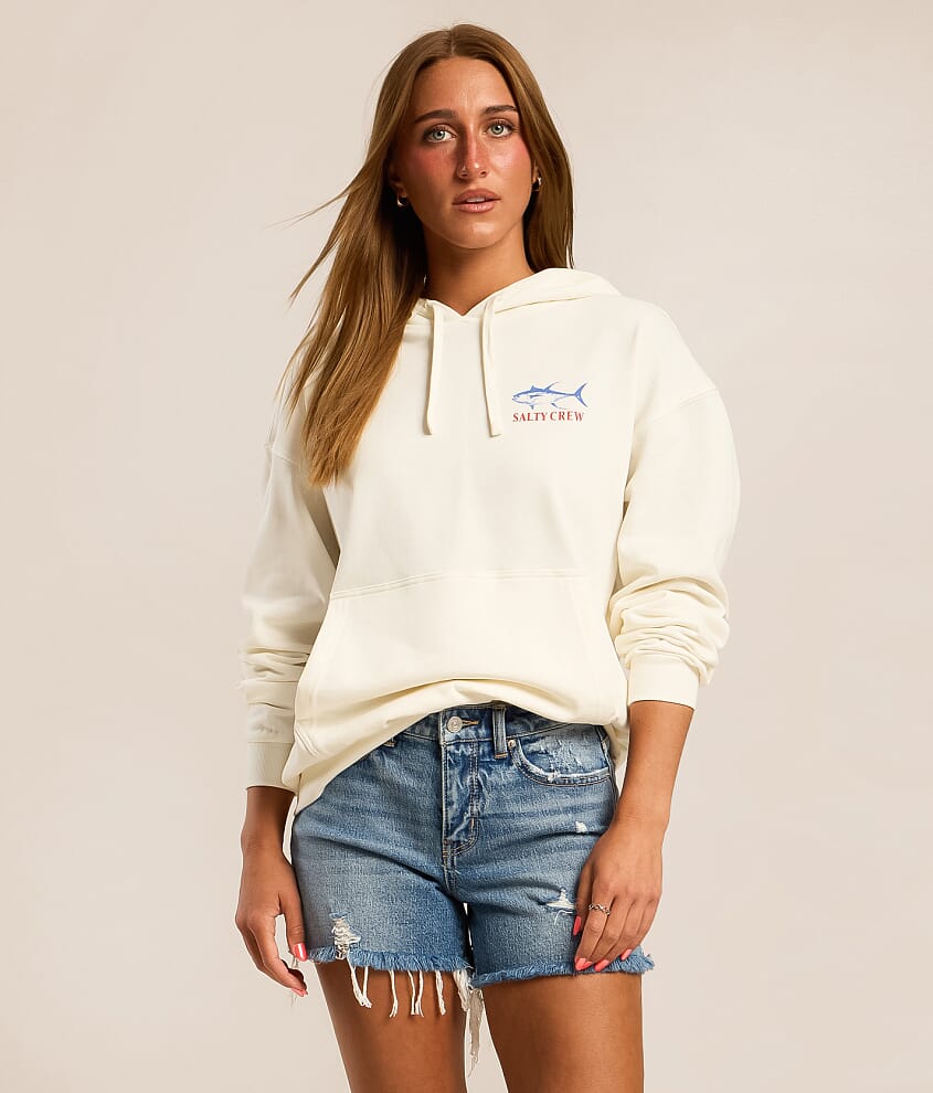 Overlay Hooded Sweatshirt
