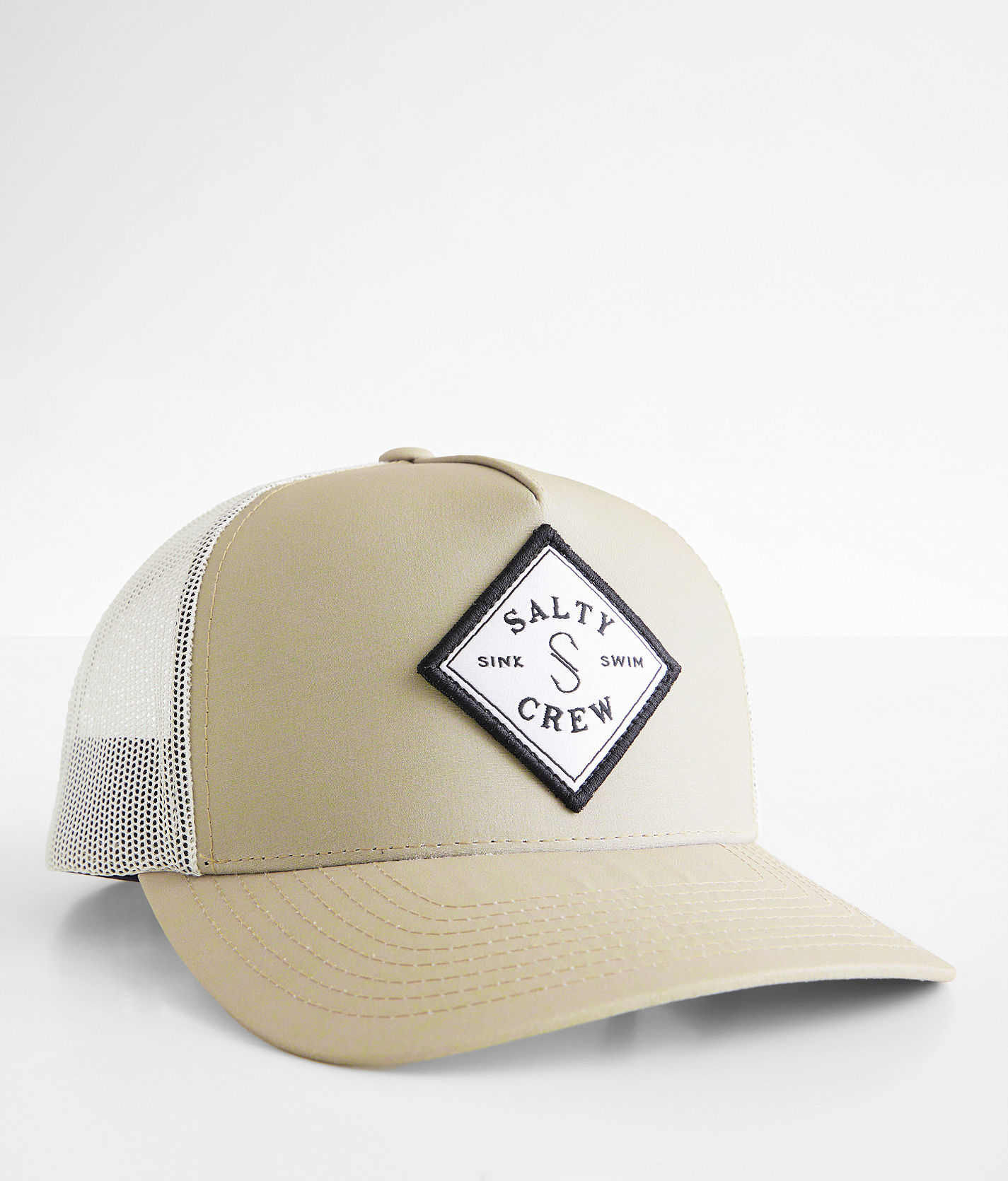 Salty Crew Sealine Retro Trucker Hat - Tan / Ivory