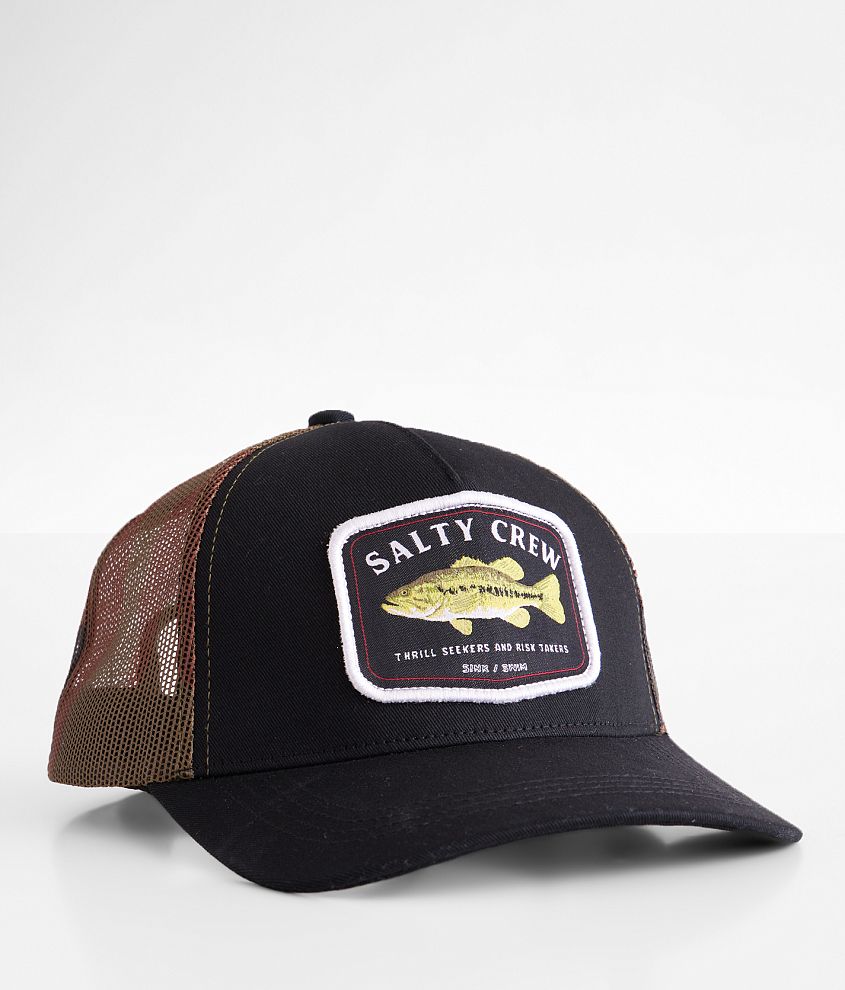 Salty Crew Big Mouth Trucker Hat - Men's Hats in Black Camo | Buckle
