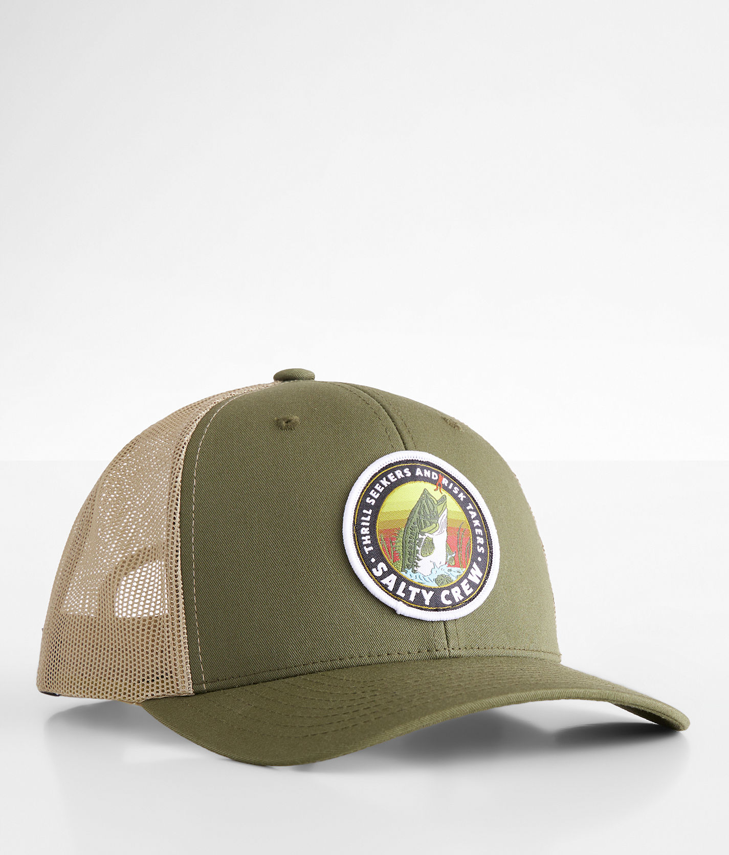 Salty Crew Toads Retro Trucker Hat - Moss Khaki