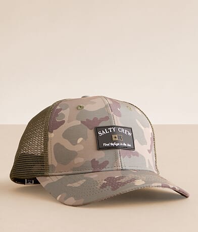 Salty Crew Steadfast Retro Trucker Hat front view