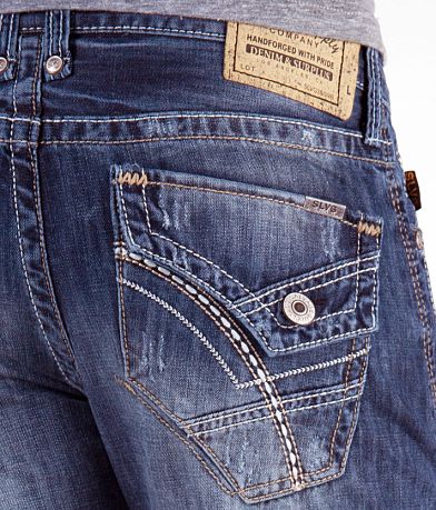 Salvage Mayhem Bootcut Jean back pocket view