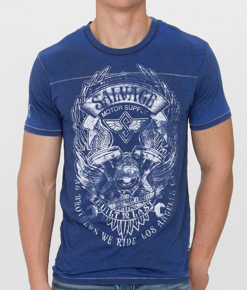 Salvage Brotherhood T-Shirt - Men's T-Shirts in Navy | Buckle
