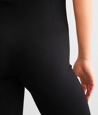 FCT Basics Seamless Ribbed Jumpsuit back pocket view