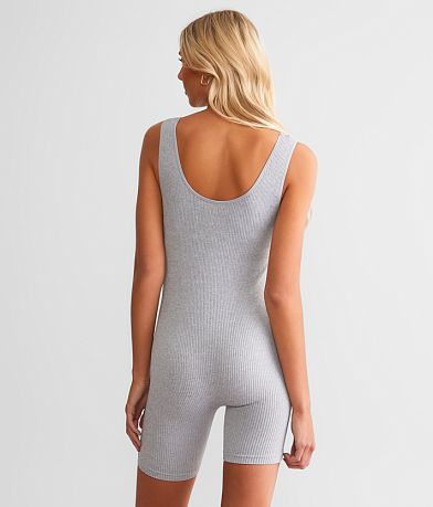 FCT Basics Seamless Ribbed Romper BACK