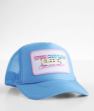MADLEY. Save Water Drink Champagne Trucker Hat front view