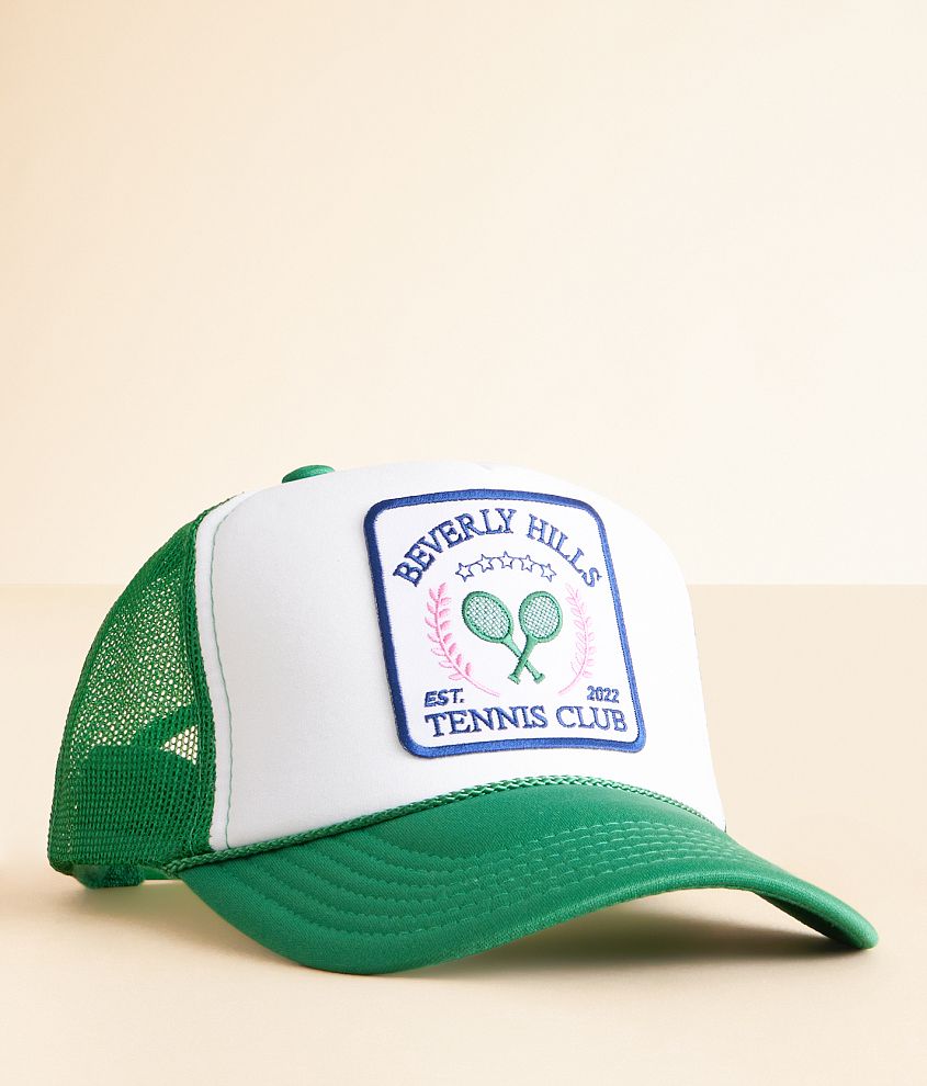 MADLEY. Beverly Hills Tennis Club Trucker Hat front view