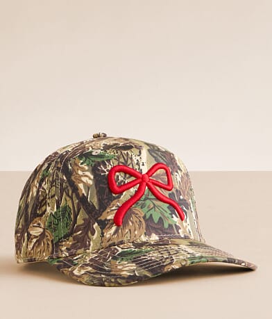 MADLEY. Bow Camo Baseball Hat front view