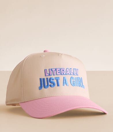 MADLEY. Literally Just A Girl Baseball Hat front view