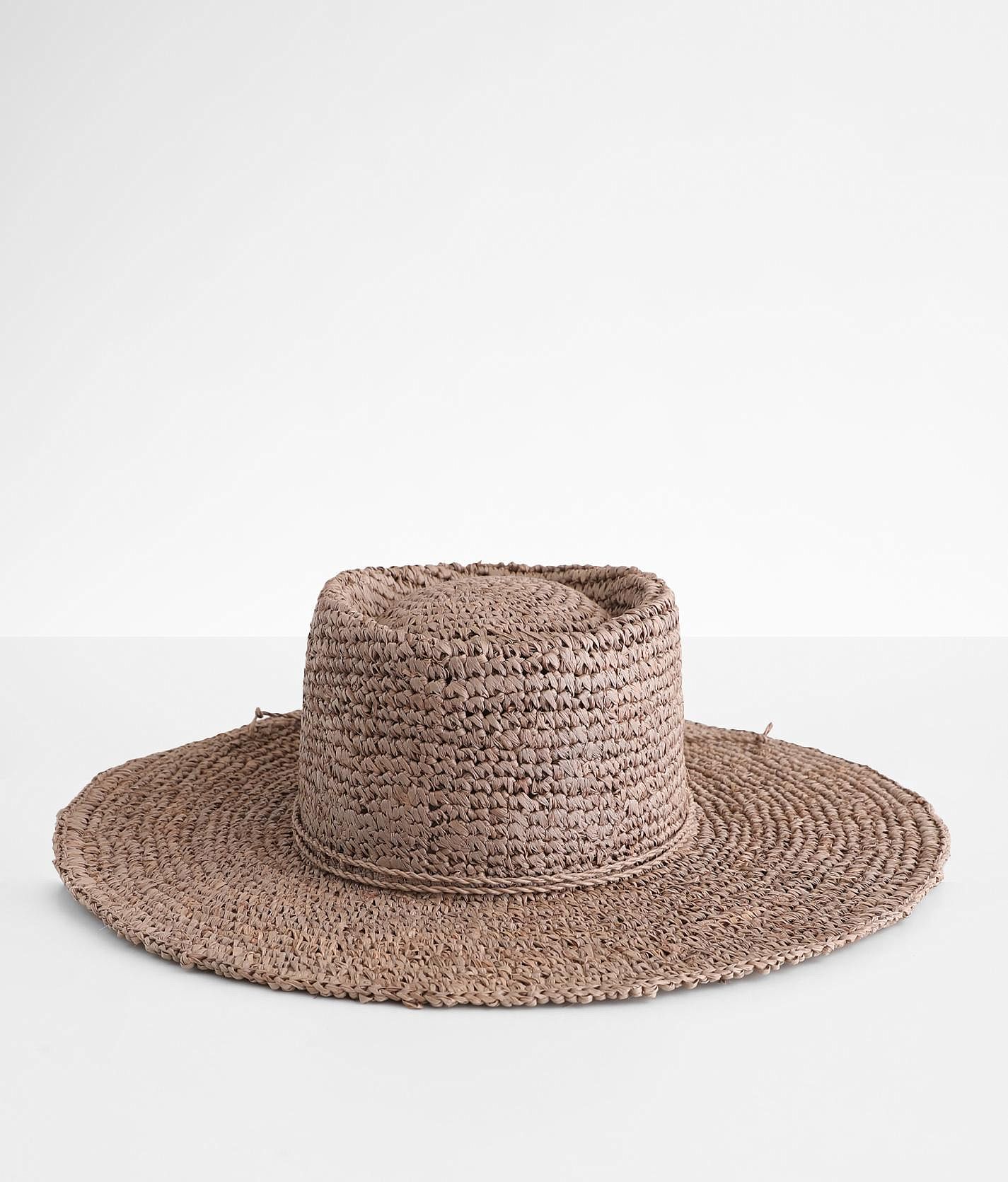San Diego Hat Green Tan Straw Boater Hat NWOT Vintage San Diego Hat Company Straw Boater/black & Tan Straw  main image 3