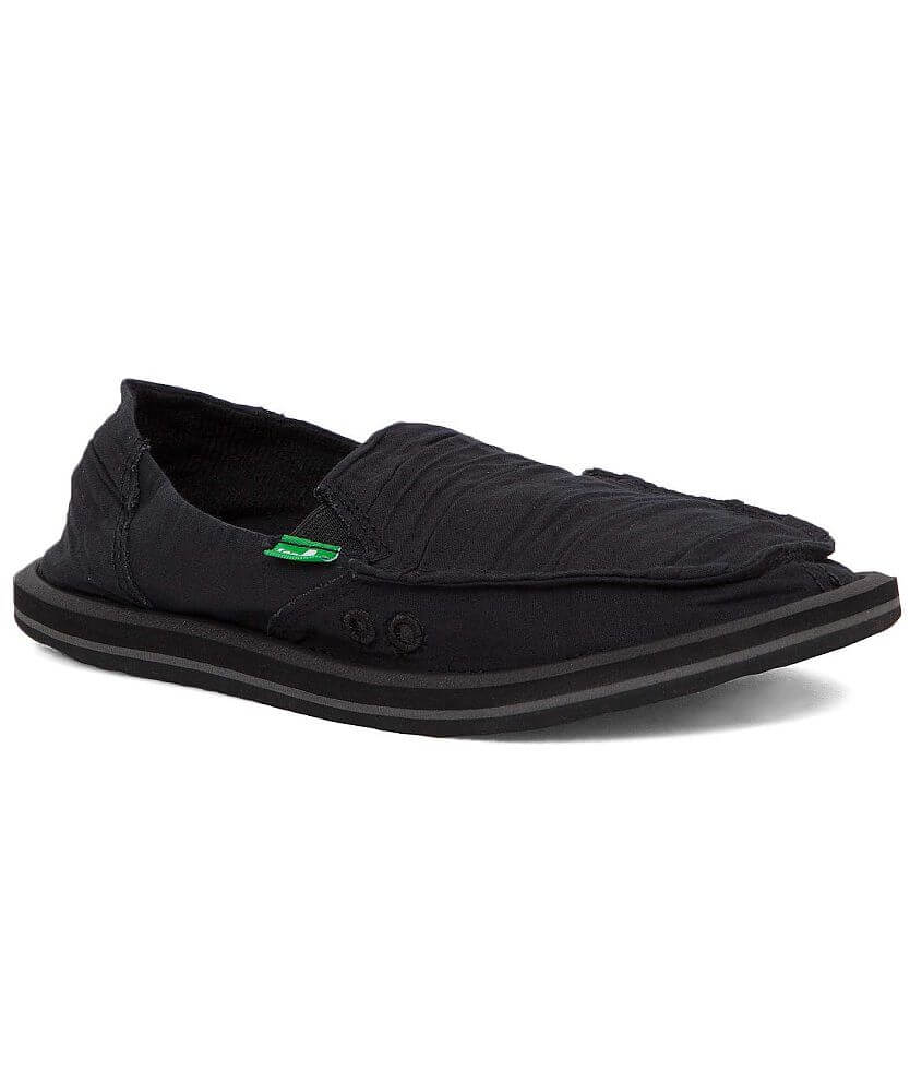 Sanuk black best sale womens shoes