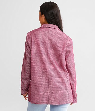 Know One Cares Metallic Blazer BACK