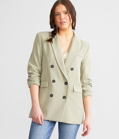 Know One Cares Oversized Blazer full left side view