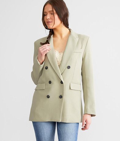 Know One Cares Oversized Blazer full right side view