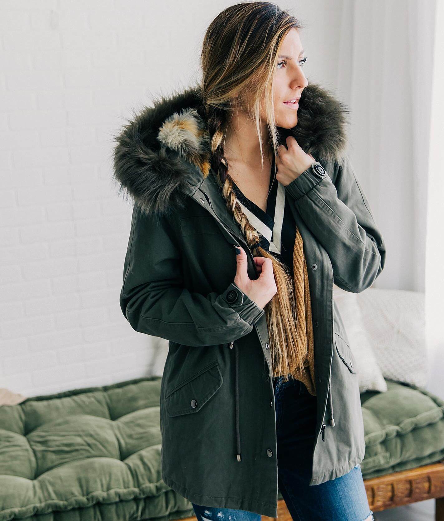 womens canvas jacket with hood