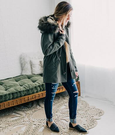 CoffeeShop Canvas Hooded Coat FULL_LEFT_SIDE