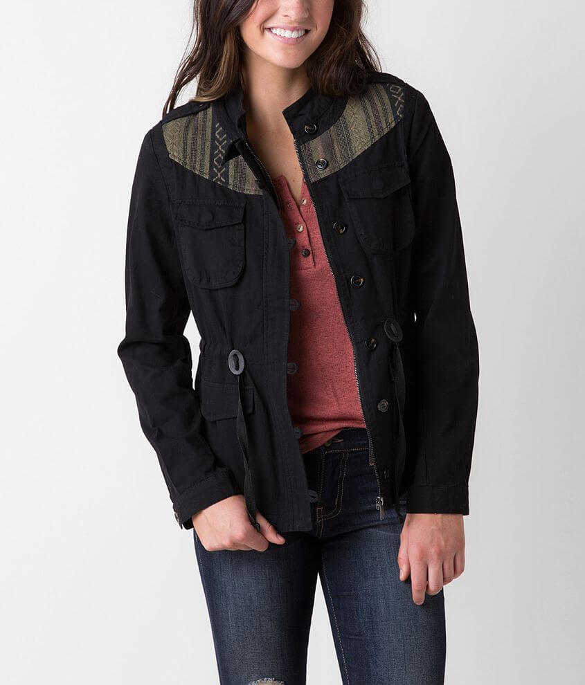 Canvas Jacket Women's Coats/Jackets in Black Buckle