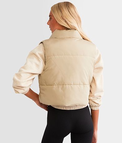 BKE Reversible Cropped Puffer Vest MISC_DETAIL_4