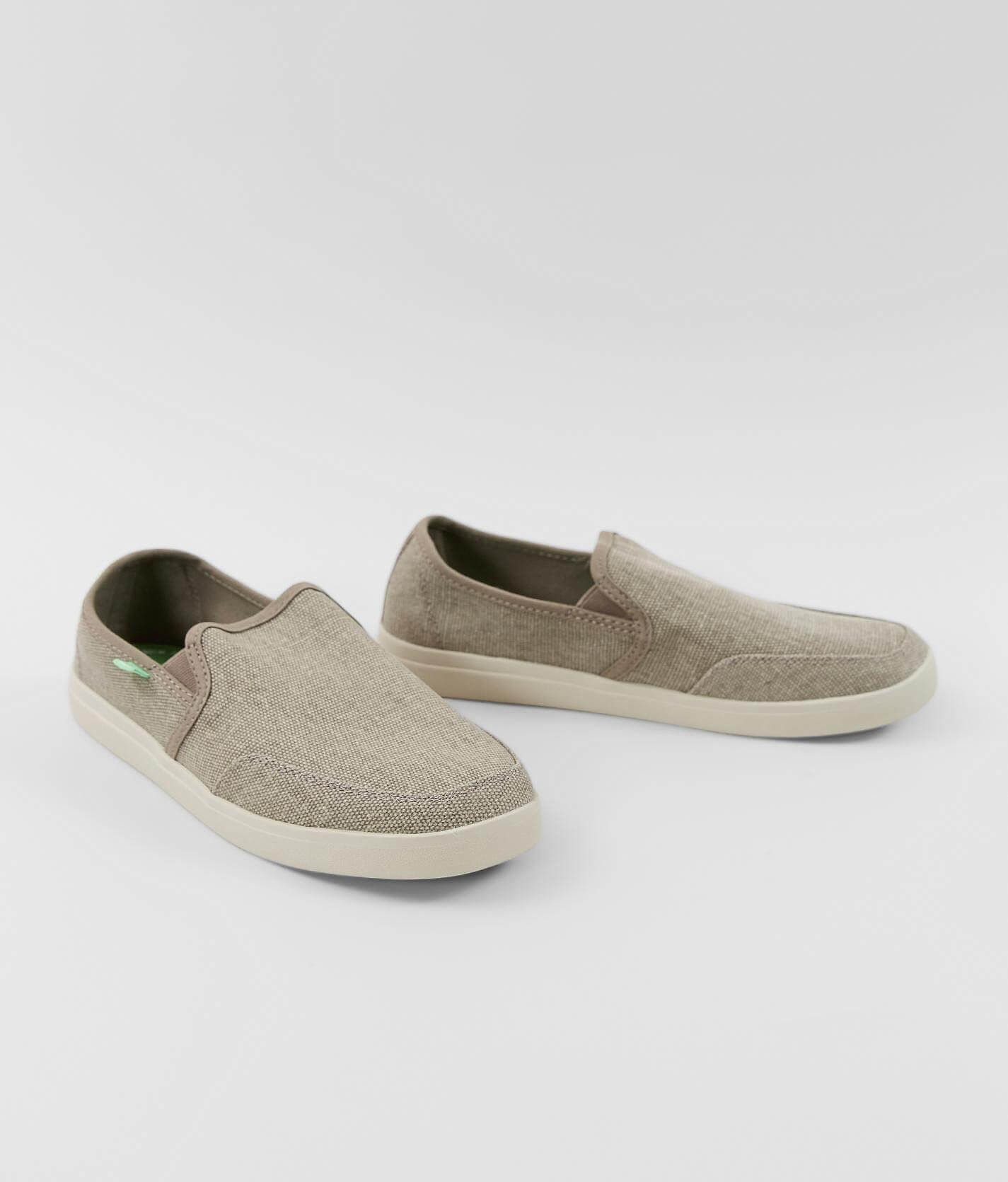 sanuk mens canvas slip on shoes