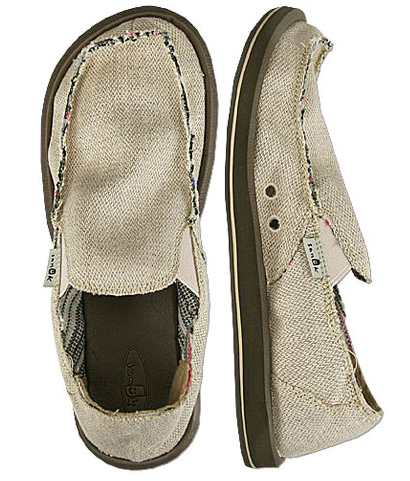 Sanuk Hemp Slip-On Surfer Shoe - Men's Shoes in Natural