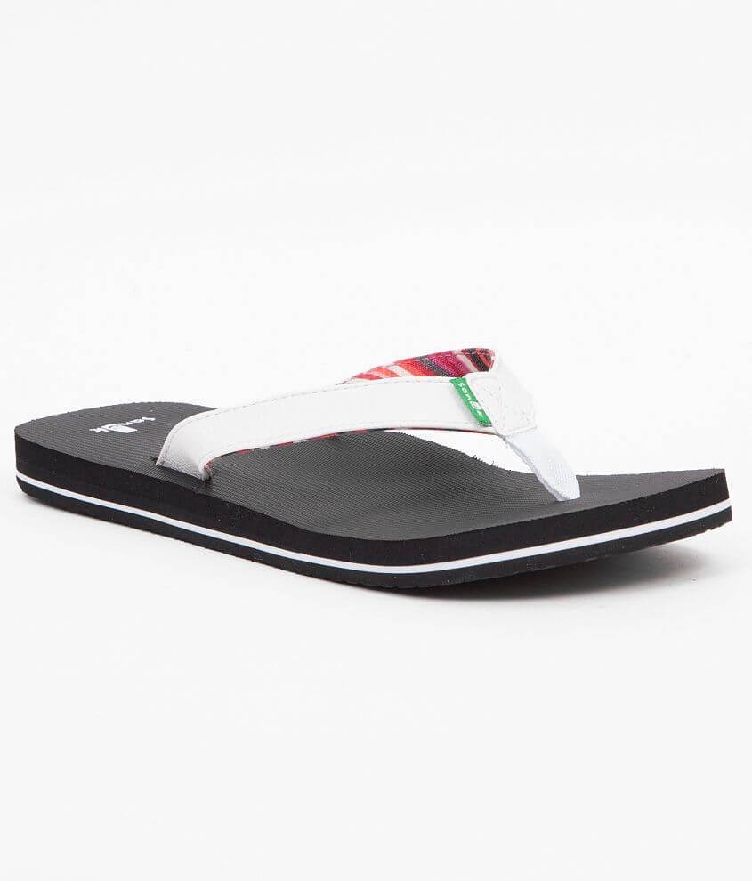 Sanuk Springwater Flip Women's Shoes in White Buckle