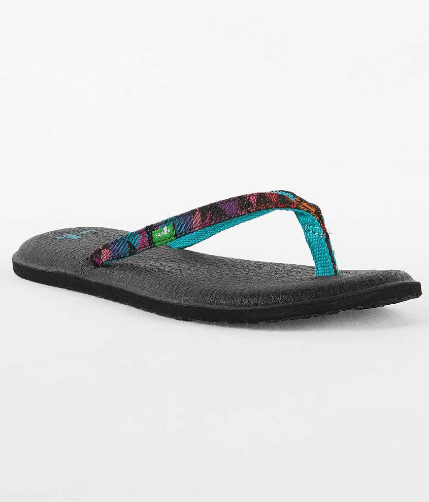 Sanuk Yoga Spree Funk Flip - Women's Shoes in Blue Multi