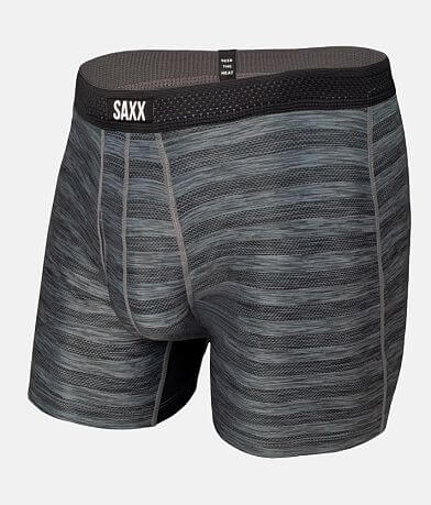 Saxx Underwear Kinetic Hd Boxer Brief Black/Vermillion Boxers