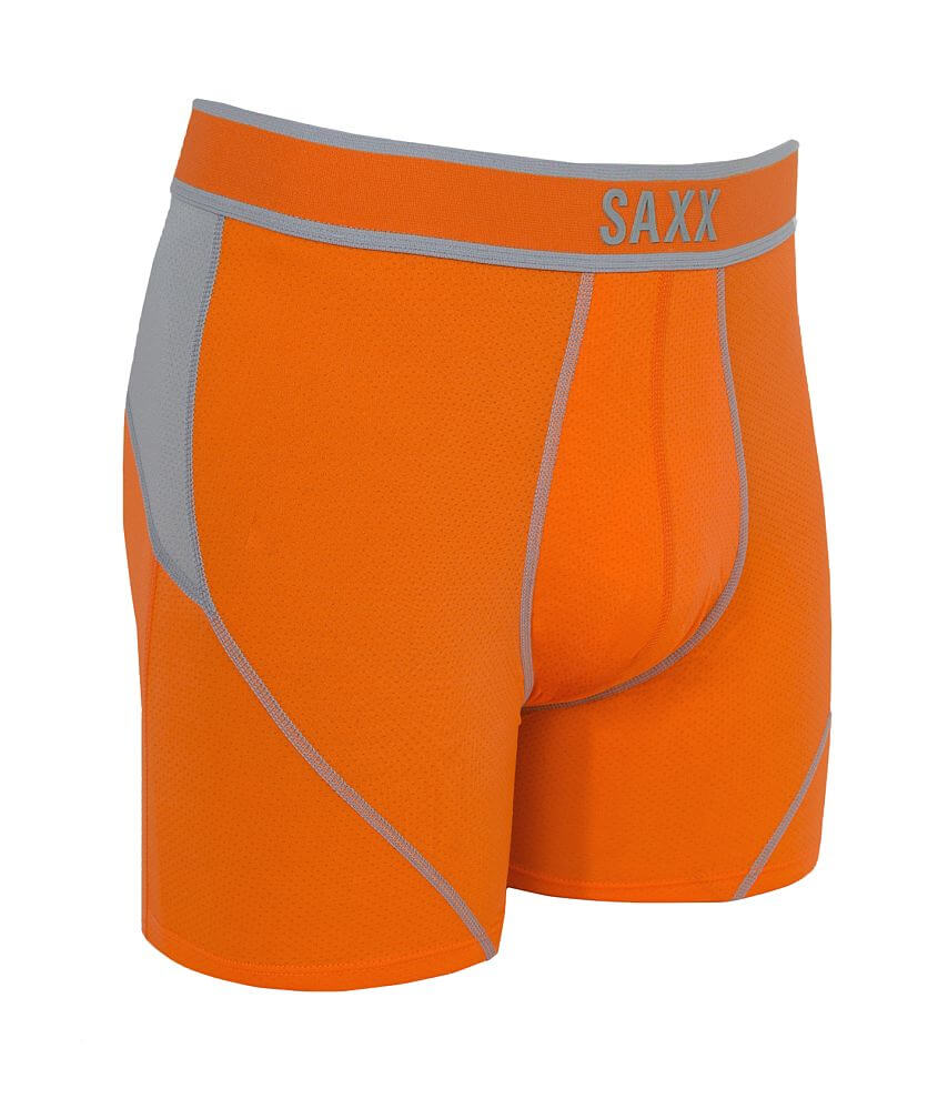 SAXX Kinetic Stretch Boxer Briefs - Men's Boxers in Orange Steel