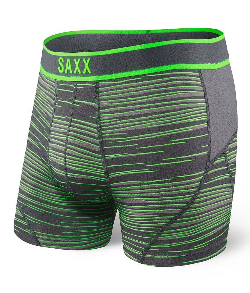 SAXX Kinetic Stretch Boxer Briefs - Men's Boxers in Dark Charcoal ...