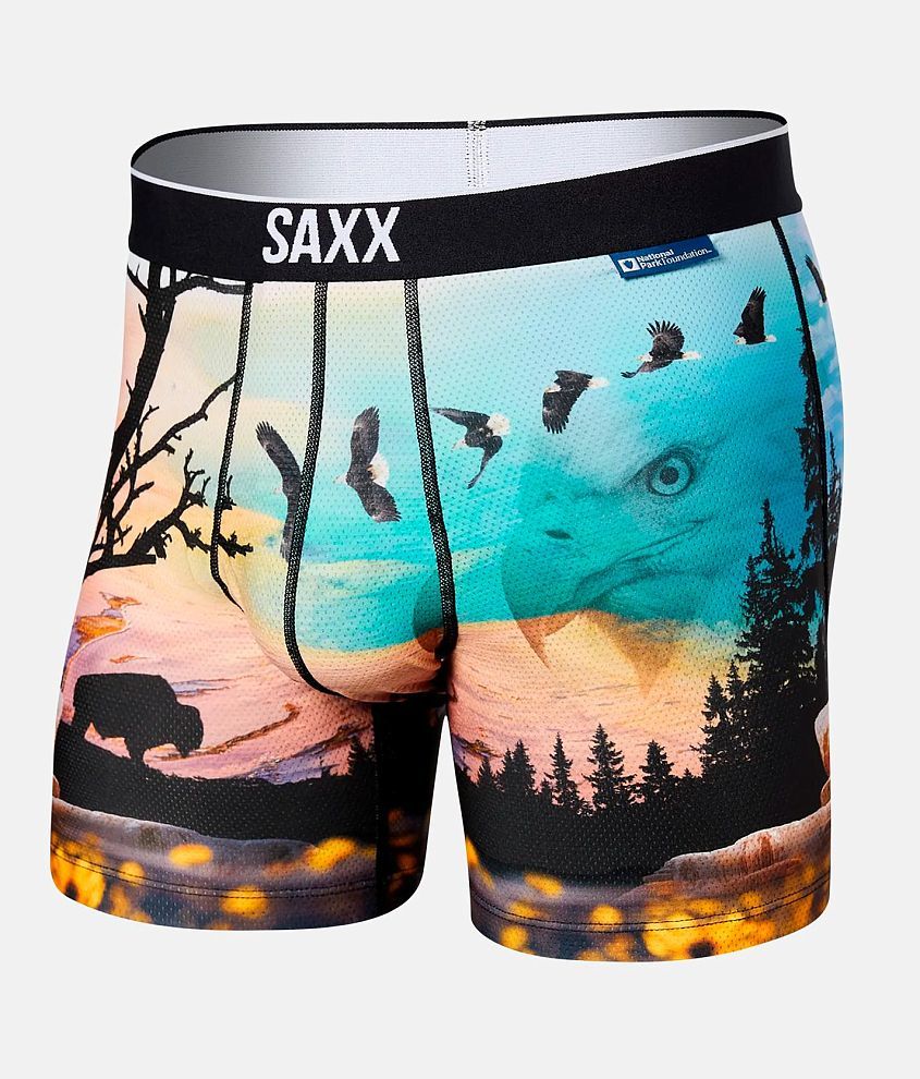 SAXX Volt Stretch Boxer Briefs - Men's Boxers in Yellowstone